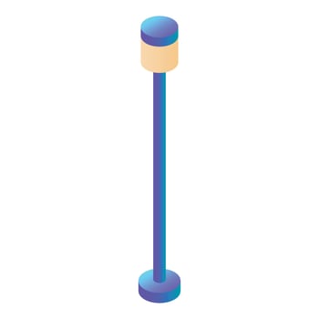 Light pillar icon, isometric style vector