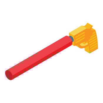 Water pistol icon, isometric style vector