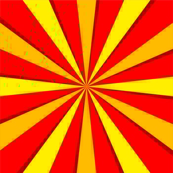 Comic cartoon red and yellow background vector
