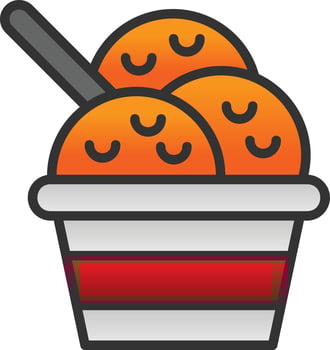 Ice Cream Vector Icon Design