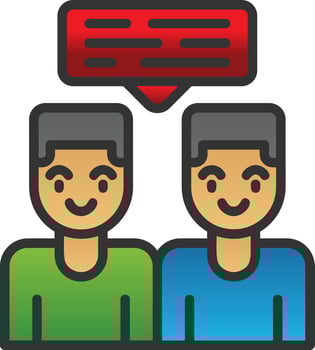 Conversation Vector Icon Design