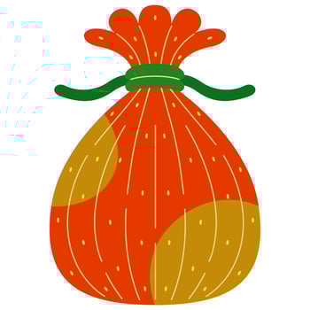 santa bag in vector illustration