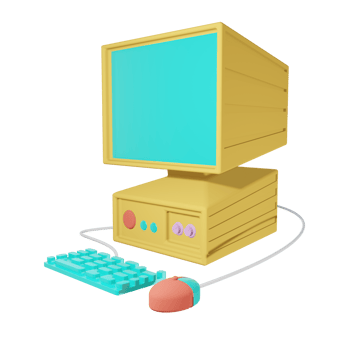 Computer Classic 3D png
