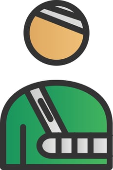 User Injured Vector Icon Design
