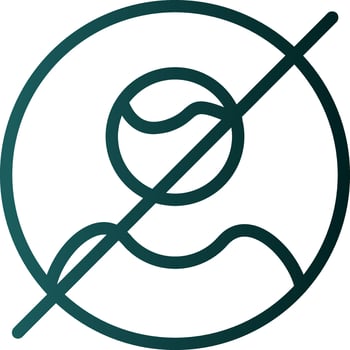 Users Slash Vector Icon Design