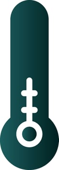 Thermometer Half Vector Icon Design