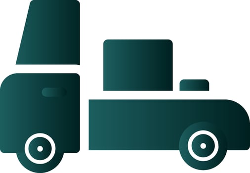 Truck Pickup Vector Icon Design