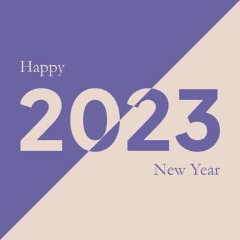 2023 new year design template. minimalistic modern background for cover, banner and card vector