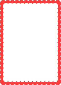 Red Cloud Frame with White Background png
