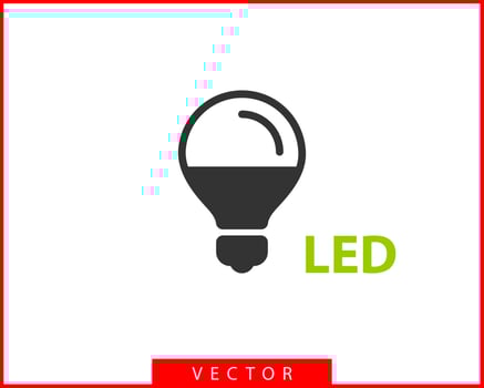Light bulb icon vector. Llightbulb idea logo concept. Lamp electricity icons web design element. Led lights isolated silhouette. vector