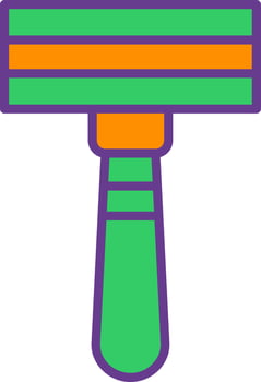 Razor Blade Creative Icon Design vector