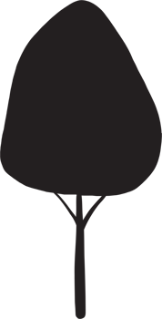 simplicity tree freehand silhouette drawing. png