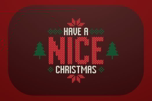 Christmas T-shirt Design Have A Nice Christmas vector