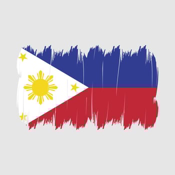 Philippines Flag Brush vector