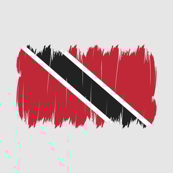 Trinidad Flag Brush vector