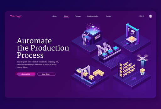 Technologies for automate production process vector