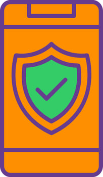 Phone Insurance Creative Icon Design vector