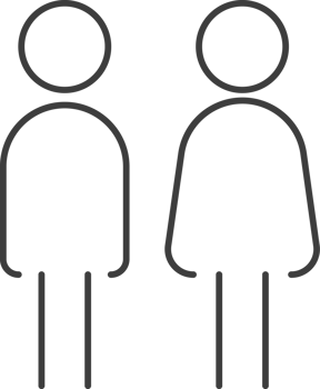 Male and female icon design png