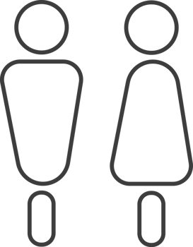 New design male and female symbols png