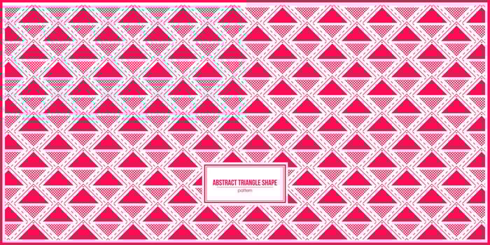 abstract triangle shape pattern with bright pink dominant color vector