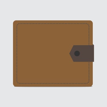 Wallet icon vector illustration. Leather wallet sign design on eps.