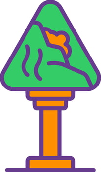 Avalanche Sign Creative Icon Design vector