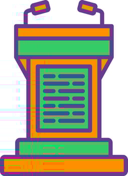 Tribune Creative Icon Design vector