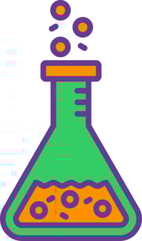 Flask Creative Icon Design vector