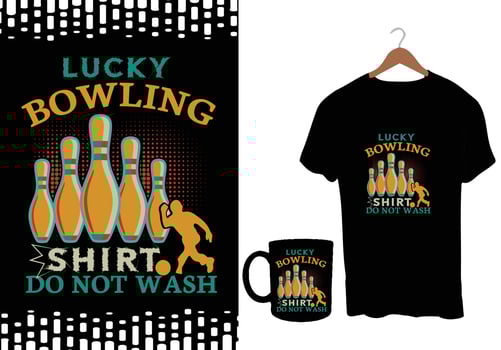 Bowling vector tshirt design