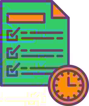 Deadline Creative Icon Design vector