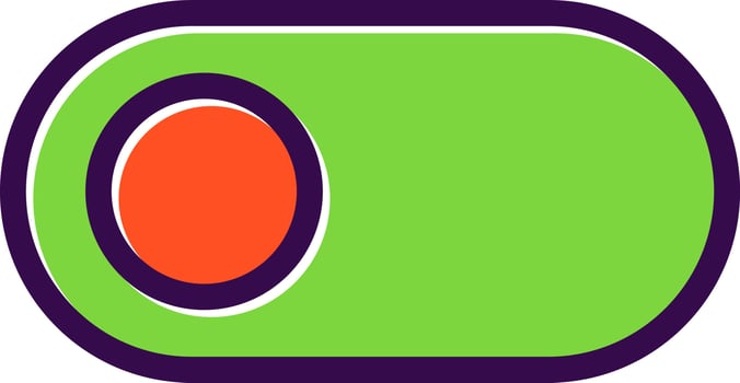 Toggle Left Vector Icon Design