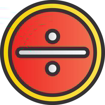 Divide Vector Icon Design