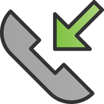 Incoming Call Vector Icon Design