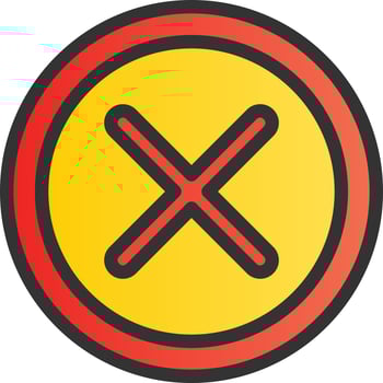 Cross Vector Icon Design