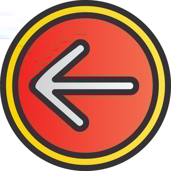 Arrow Left Vector Icon Design