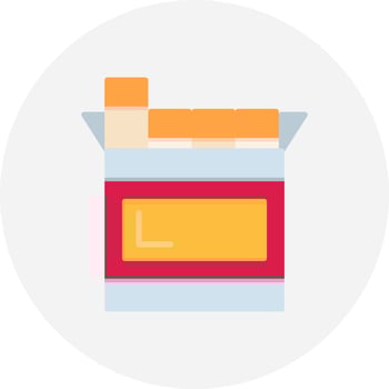 Cigarettes Creative Icon Design vector