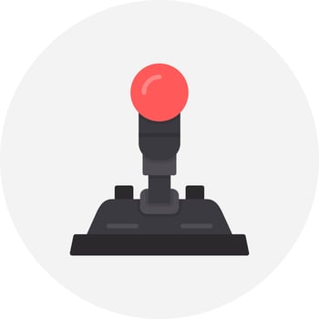Joystick Creative Icon Design vector