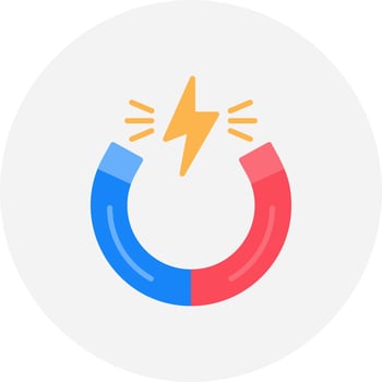 Magnet Creative Icon Design vector