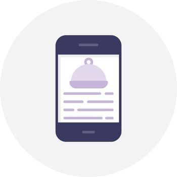 Food App Creative Icon Design vector