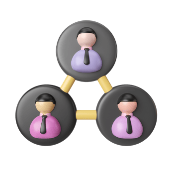 Connection 3D Illustration Icon png