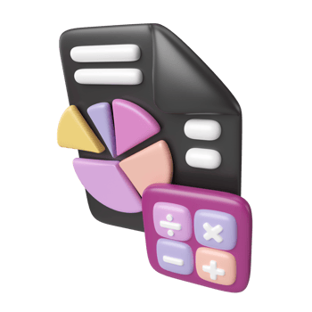 Accounting 3D Illustration Icon png