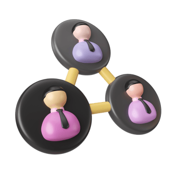 Connection 3D Illustration Icon png
