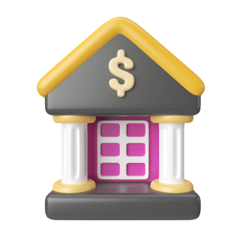 Bank 3D Illustration Icon png