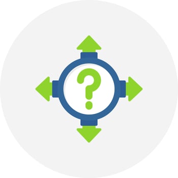 Uncertainty Creative Icon Design vector