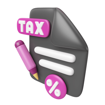 Taxes 3D Illustration Icon png