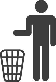 rubbish bin black shadow icon, Toilet icon. png