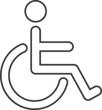 wc, disabled person thin line icon, Toilet icon. png