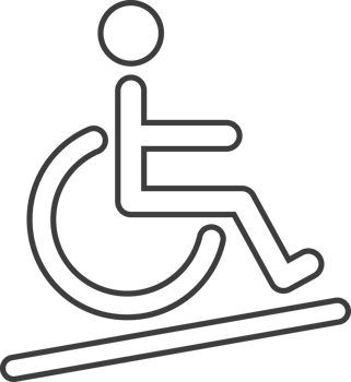 wc, disabled person thin line icon, Toilet icon. png