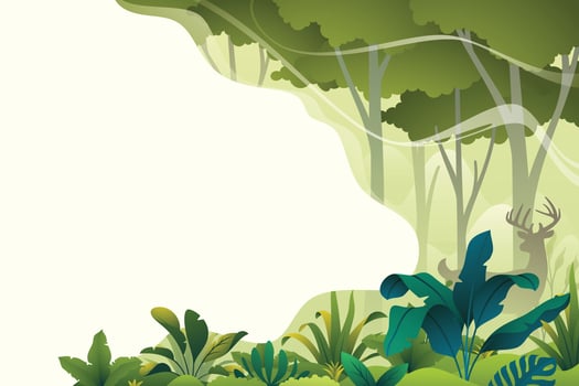 Colorful background with tropical plants vector