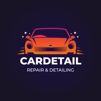gradient car wash logo template vector